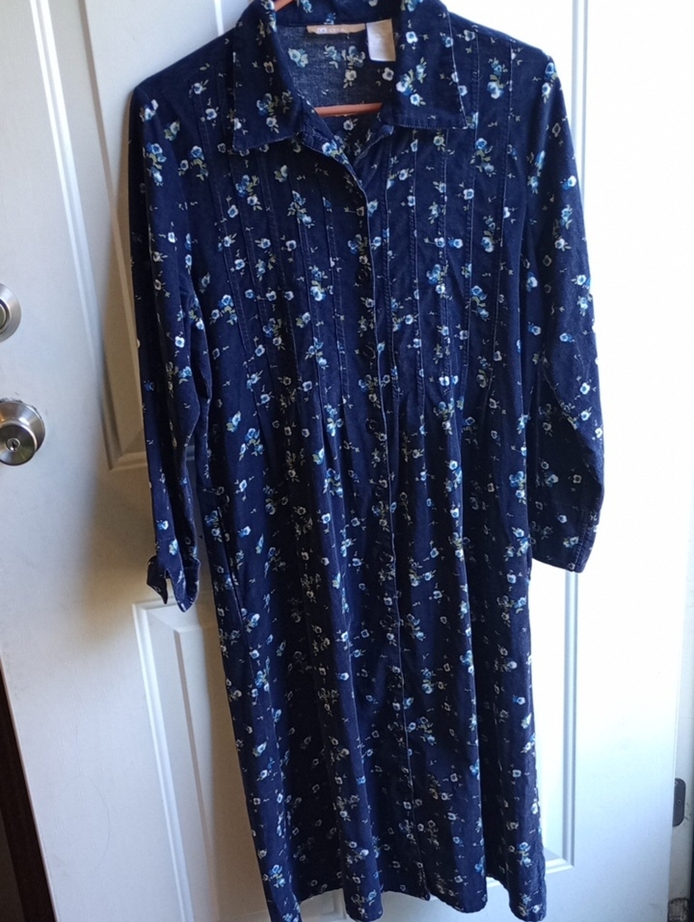 Women's Vintage Button Down Floral Dress